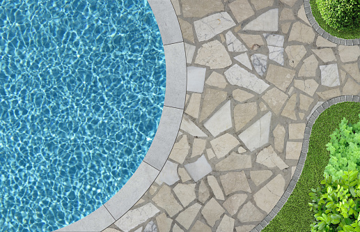 Pavage de terrasse de piscine, Choix d’un pavé pour une terrasse de piscine, Revêtement de sol extérieur, Pose de pavés sur la terrasse de piscine