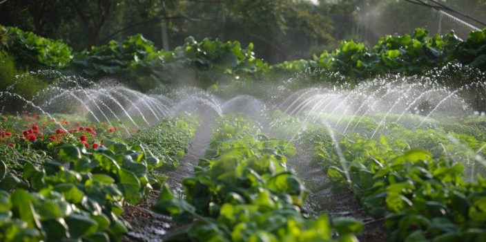 arroseurs à impact dans l'irrigation des sols argileux